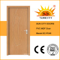 Conception de porte en PVC de toilette à débordement économique Sun City (SC-P049)